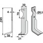 Lama motocoltivatore dx compatibile 350-023 AGRIA 1250-210 99  NH19548