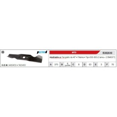 MTD lawn tractor lawnmower blade 46" flat mower R302610