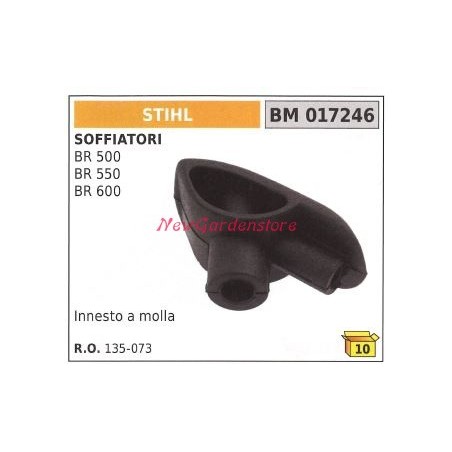 Attacco candela pipetta cappuccio STIHL soffiatore BR 500 550 600 017246 135073 | NewgardenParts.com