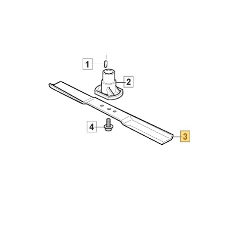 Lama mulching 410 mm ORIGINALE STIGA rasaerba tagliaerba a batteria 1111-9142-02 | NewgardenParts.com