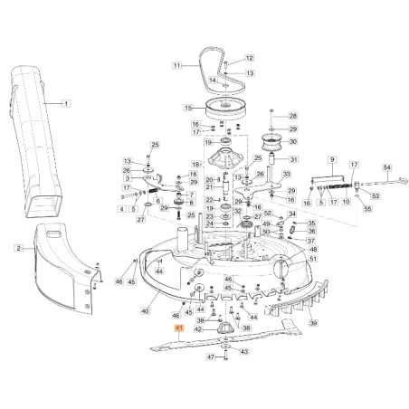 Blade mulching lawn tractor mower models MISTRAL ORIGINAL EMAK 68130080R | NewgardenParts.com