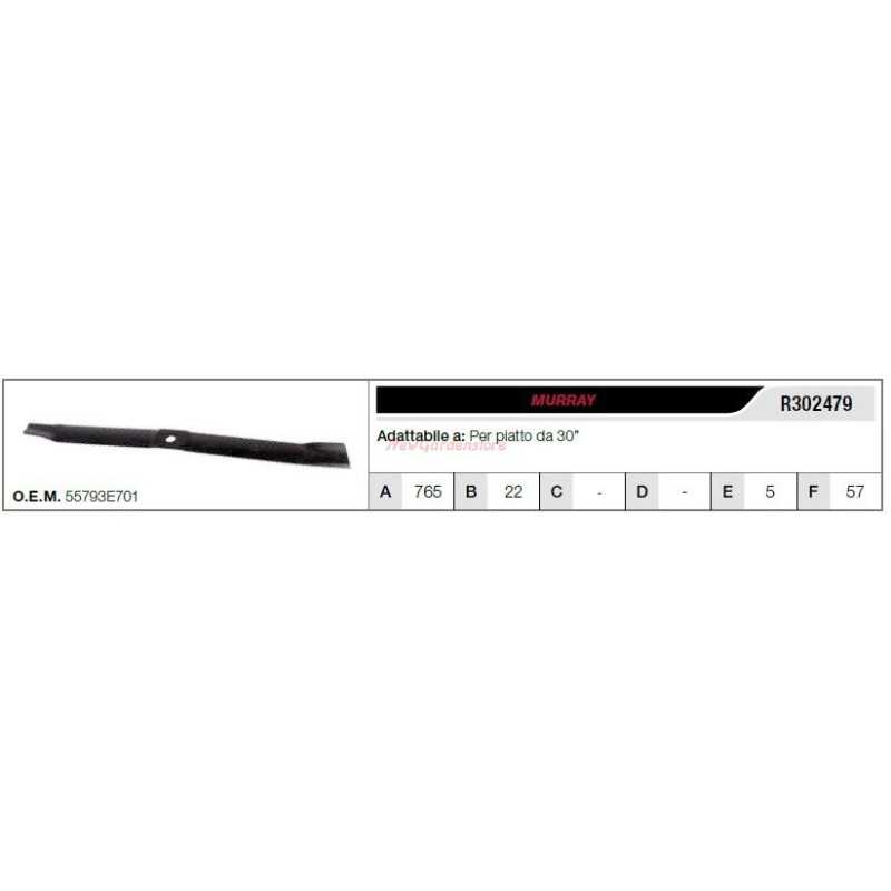 MURRAY lawn tractor mower blade 30" flat mower R302479 402350