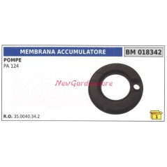 Membrana accumulatore UNIVERSALE pompa Bertolini PA 124 018342 | NewgardenParts.com