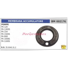 Membrana accumulatore UNIVERSALE pompa Bertolini PA 124 1300S 002176 | NewgardenParts.com