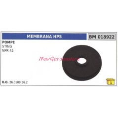 Membrana HPS UNIVERSALE pompa Bertolini STING NPR 45 018922 | NewgardenParts.com