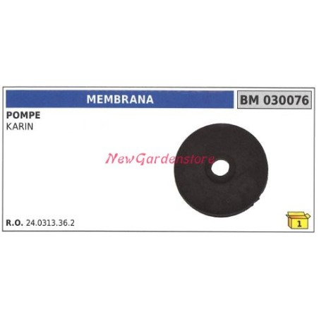 Membrana UNIVERSALE pompa Bertolini KARIN 030076 | NewgardenParts.com