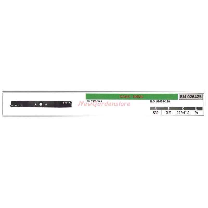 KAAZ LM 5361 SXA cuchilla para cortacésped 026425