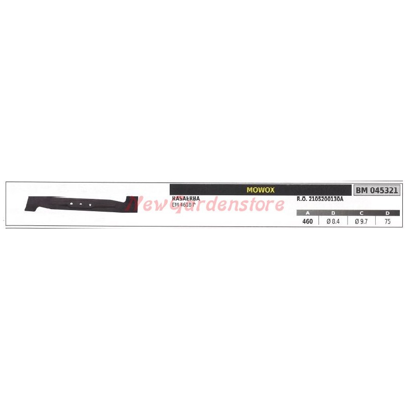 MOWOX lawn mower blade EM 4618 P 045321