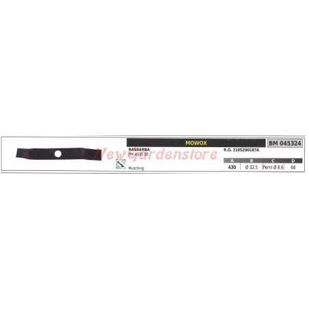 MOWOX lawn mower blade PM 4335 SE 045324 | NewgardenParts.com