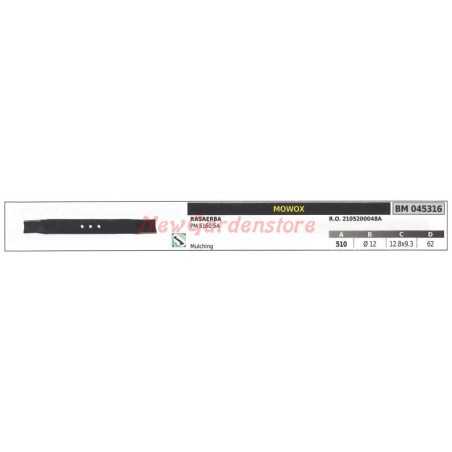 Klinge für Rasenmäher MOWOX PM 5160 SA 045316 | NewgardenParts.com