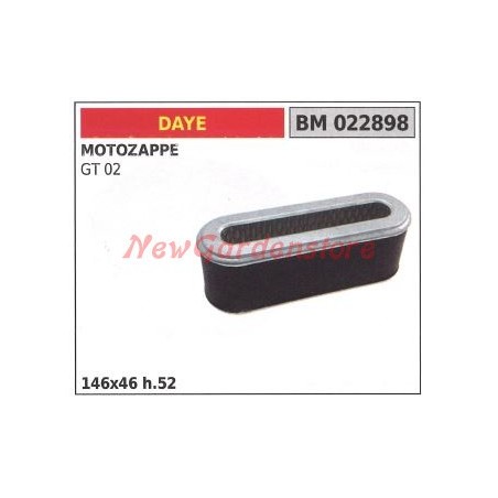 Filtro aria DAYE per motozappa GT 02 022898 | NewgardenParts.com