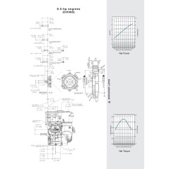 KOHLER moteur COMPLET CH395 moteur conique 23 mm motoculteur 9.5 HP | NewgardenParts.com