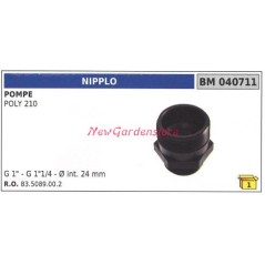 Nipplo UNIVERSALE pompa Bertolini POLY 210 040711 | NewgardenParts.com