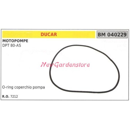 O-ring coperchio pompa DUCAR motopompa DPT 80-AS 040229 | NewgardenParts.com