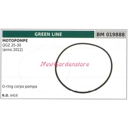 O-ring GREENLINE motopompa QGZ 25-30 ANNO 2012 019888 | NewgardenParts.com