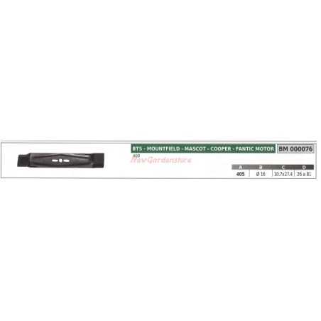 Klinge für Rasentraktor Rasenmäher Mäher 400 BTS 000076 | NewgardenParts.com