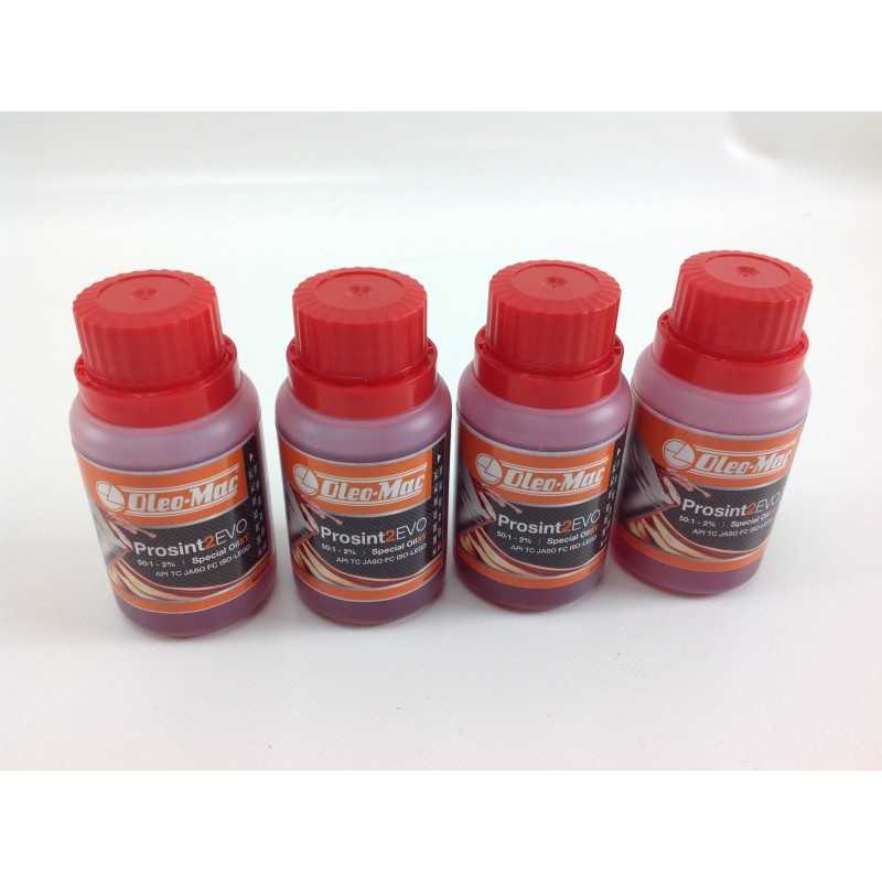 Olio miscela DECESPUGLIATORI MOTOSEGHE oleomac EUROSINT 2 100ml 4 pieces