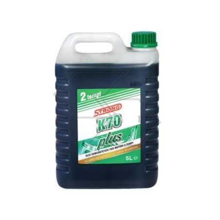 Strong K70 Plus semi-synthetic blend oil for 2-stroke chainsaw engine 5 litres | NewgardenParts.com
