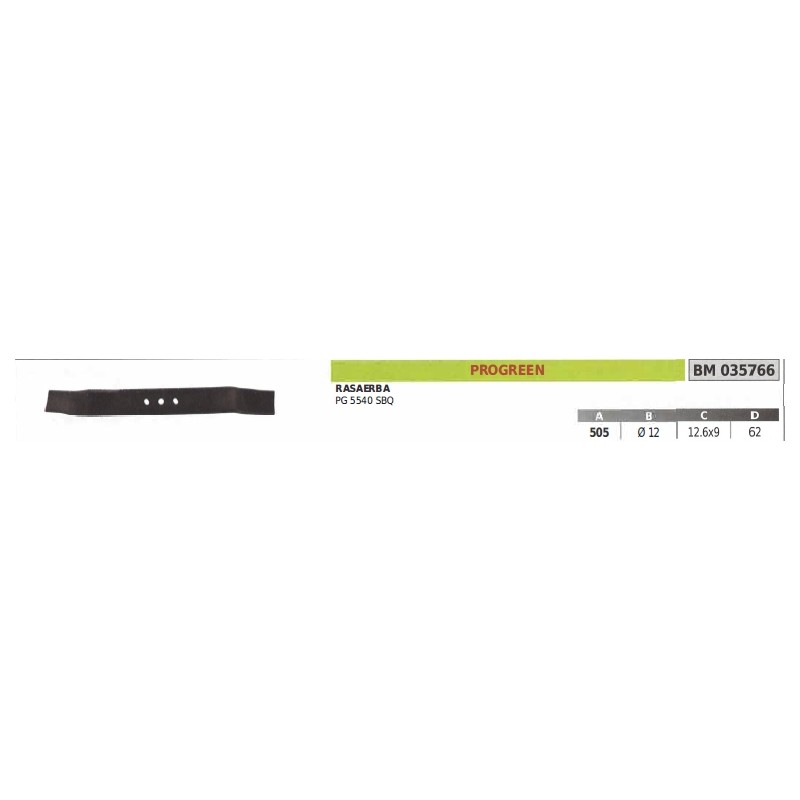 PROGREEN PG5540 SBQ 505 mm Rasenmähermesser 035766