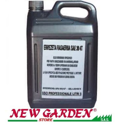 Olio motore 4T SAE 30 5litri lubrificante 4 tempi trattorino rasaerba | NewgardenParts.com