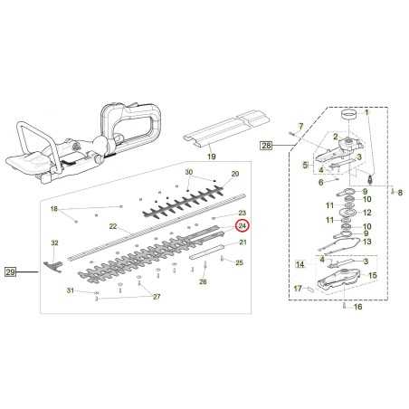 Taille-haie monolame ORIGINAL ACTIVE modèles H24 036774 | NewgardenParts.com