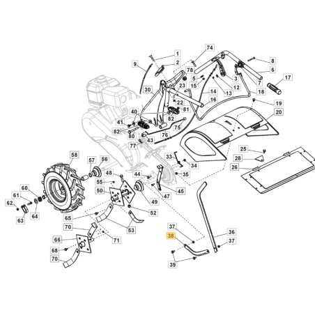 Black painted spur blade ORIGINAL STIGA motor hoe BF 6017 118800103/0 | NewgardenParts.com