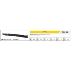 STIGA Rasentraktor Rasenmäher Mähwerk BE220 BB800 R302140 Messer | NewgardenParts.com