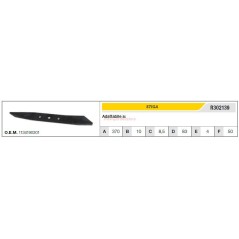 STIGA lawn tractor lawn mower mower blade R302139 | NewgardenParts.com
