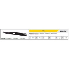 STIGA Rasentraktor Rasenmäher Mähmesser silent 33 R302654 | NewgardenParts.com