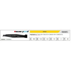 STIGA lawn tractor lawnmower turbo mower blade 48 50 R303972 | NewgardenParts.com