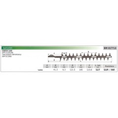 Lama superiore / inferiore GREEN LINE tagliasiepe universale 017713 | NewgardenParts.com