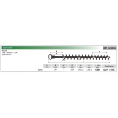 Lama superiore / inferiore KAAZ tagliasiepe TME 2200M 028886 | NewgardenParts.com