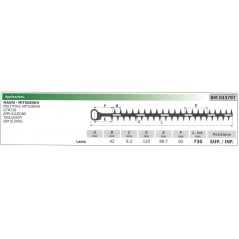 MAORI Ober- / Untermesser GTMT26 Heckenschere 015797 | NewgardenParts.com