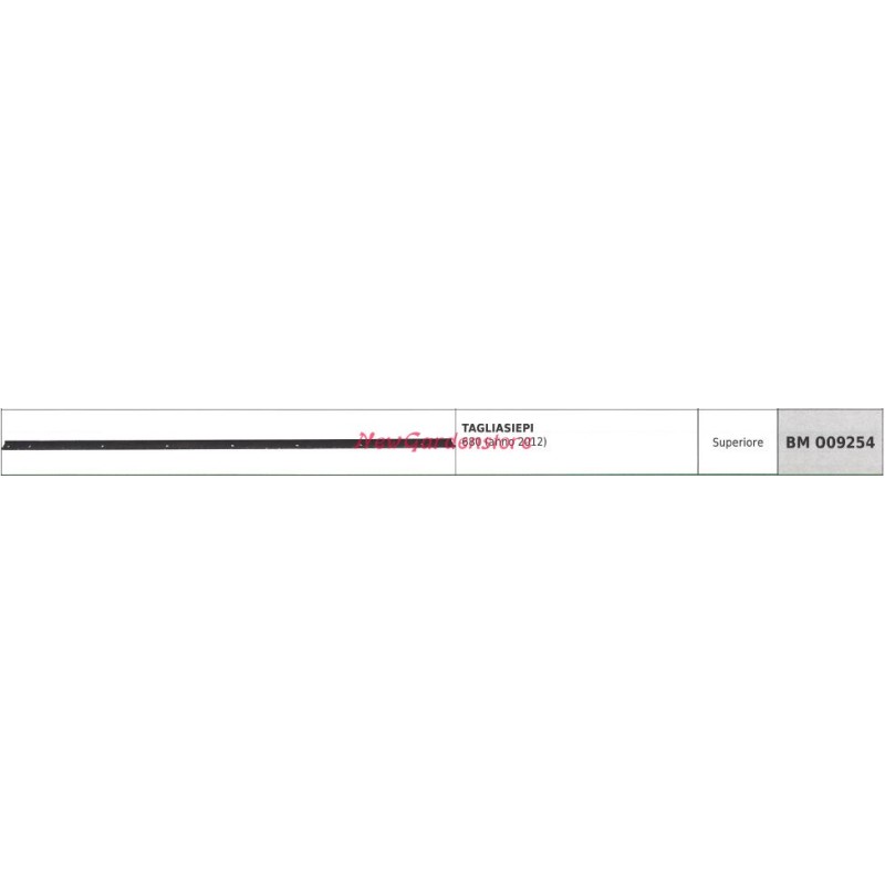 Upper BRILL blade for 680 hedge trimmer year 2012 009254