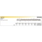 Upper blade GREEN LINE GT 750S SL 750 hedge trimmer 014498