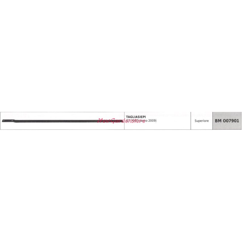 Upper blade GREENLINE hedge trimmer GT 700D year 2009 007901