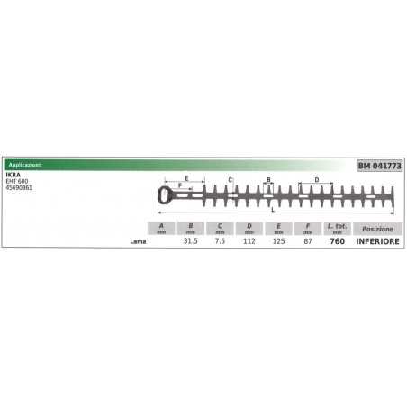 Obermesser IKRA Heckenschere EHT 600 041773 | NewgardenParts.com