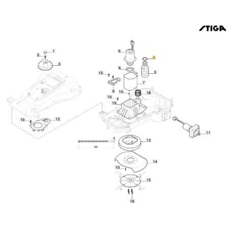 Gasket 20.22X3.53 robot mower models G1200 ORIGINAL STIGA 119035006/0 | NewgardenParts.com