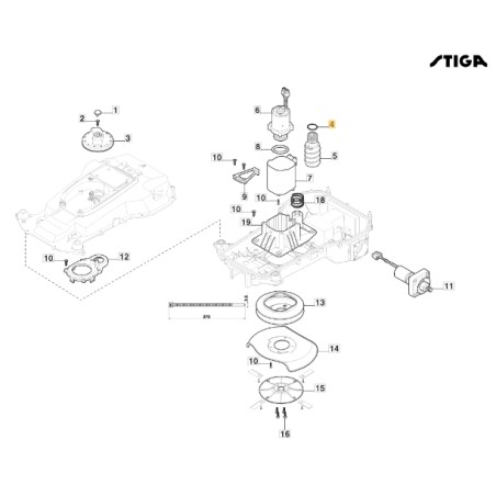 Guarnizione 20,22X3,53 robot rasaerba modelli G1200 ORIGINALE STIGA 119035006/0 | NewgardenParts.com