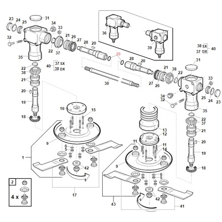 Guarnizione 3081 TOPGREEN TGTECH ORIGINALE GIANNI FERRARI BFB 00777230006 | NewgardenParts.com