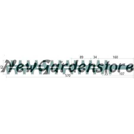 Lama tagliasiepi bilaterale esterna compatibile ECHO X411000350 13287013 | NewgardenParts.com