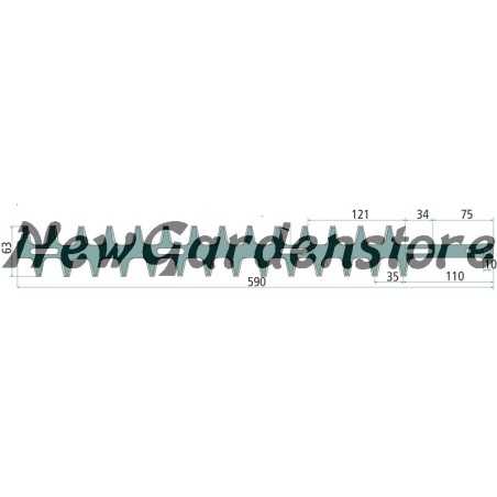 TAS TANAKA kompatibles Heckenscherenblatt, innen und außen beidseitig 13287031 | NewgardenParts.com