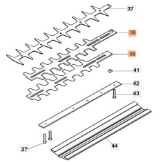 Cortadora de setos modelos BC240H BC241H ORIGINAL OLEOMAC 58050021R