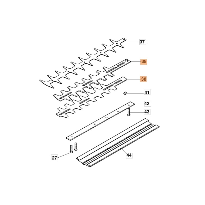 Cortadora de setos modelos BC240H BC241H ORIGINAL OLEOMAC 58050021R