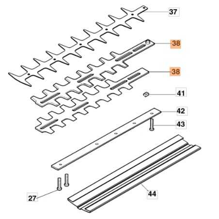 Lama tagliasiepi modelli BC240H BC241H ORIGINALE OLEOMAC 58050021R | NewgardenParts.com