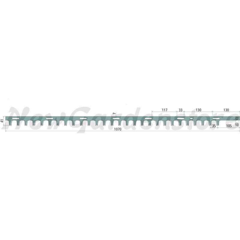 Cuchilla externa bilateral para cortasetos ECHO X411000510 compatible