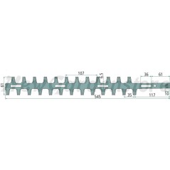 Lama tagliasiepi tosasiepi bilaterale int / est compatibile ECHO 69701005360 | NewgardenParts.com