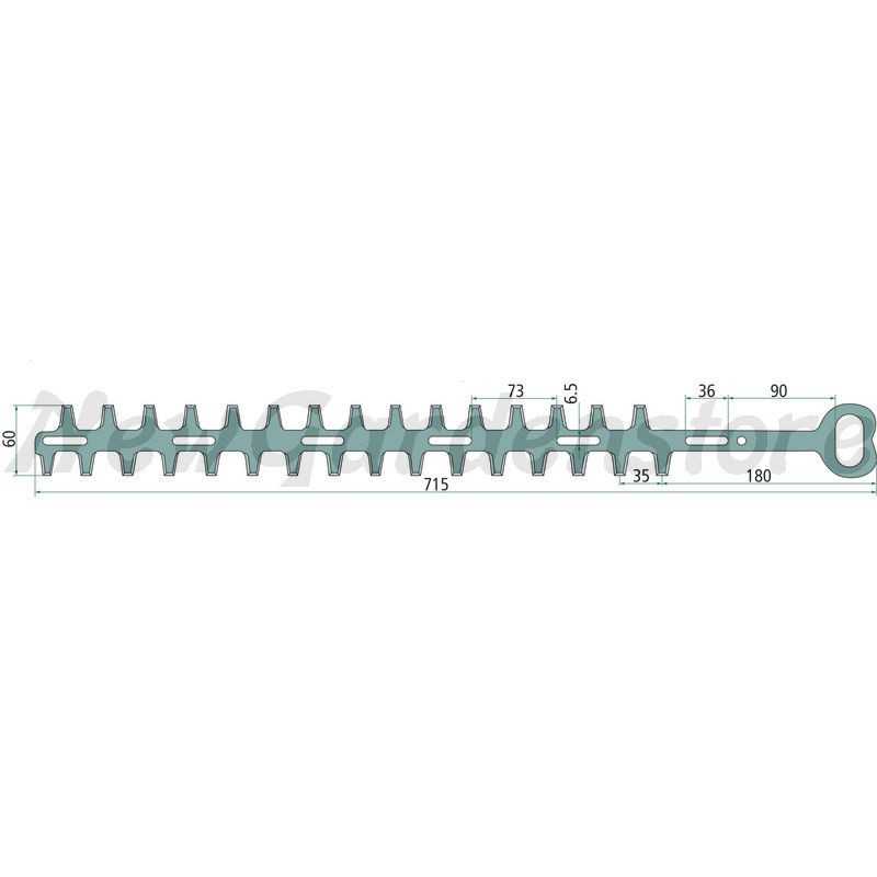 Cuchilla cortasetos bilateral int/ext compatible ECHO X411000270