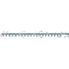 Cuchilla de cortasetos exterior unilateral compatible ALPINA 13286999