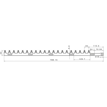 Lama tagliasiepi tosasiepi unilaterale int compatibile ALPINA DOLMAR IDC 9010205 | NewgardenParts.com